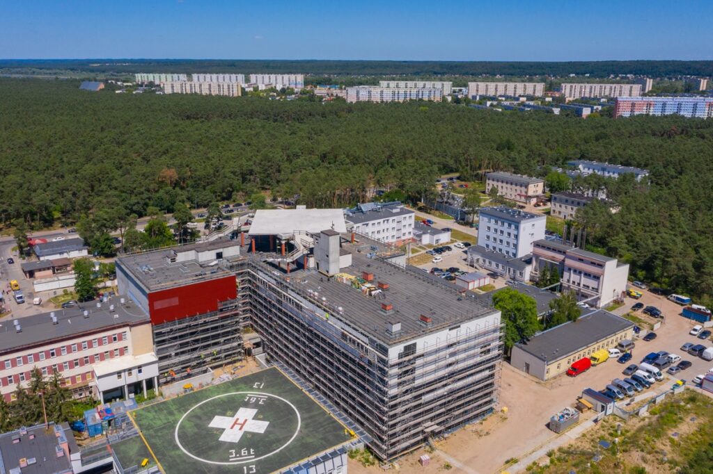 Rozbudowa Wojewódzkiego Szpitala Specjalistycznego we Włocławku, fot. Mikołaj Kuras dla UMWKP