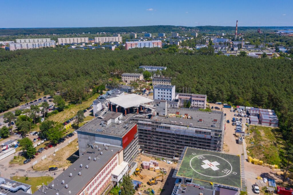 Rozbudowa Wojewódzkiego Szpitala Specjalistycznego we Włocławku, fot. Mikołaj Kuras dla UMWKP