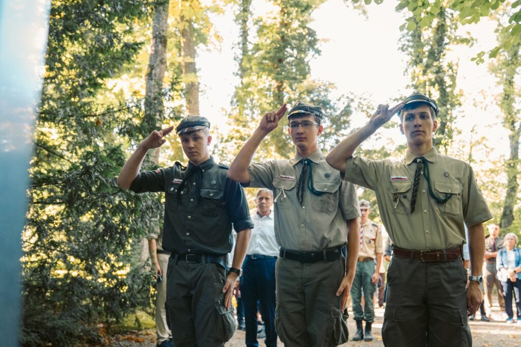 Commemoriations in Dachau, photo by Józef Fifin