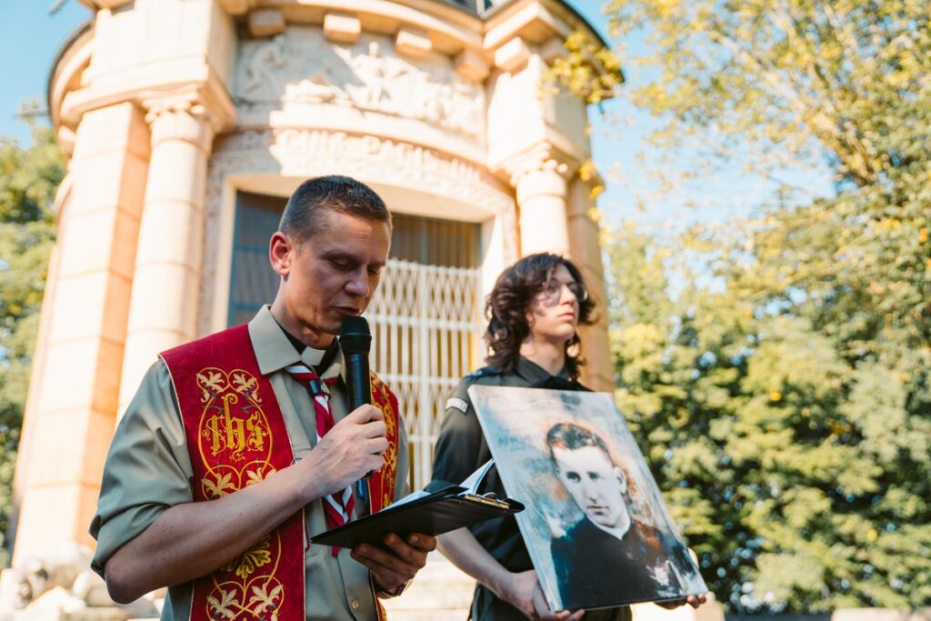 Commemoriations in Dachau, photo by Józef Fifin