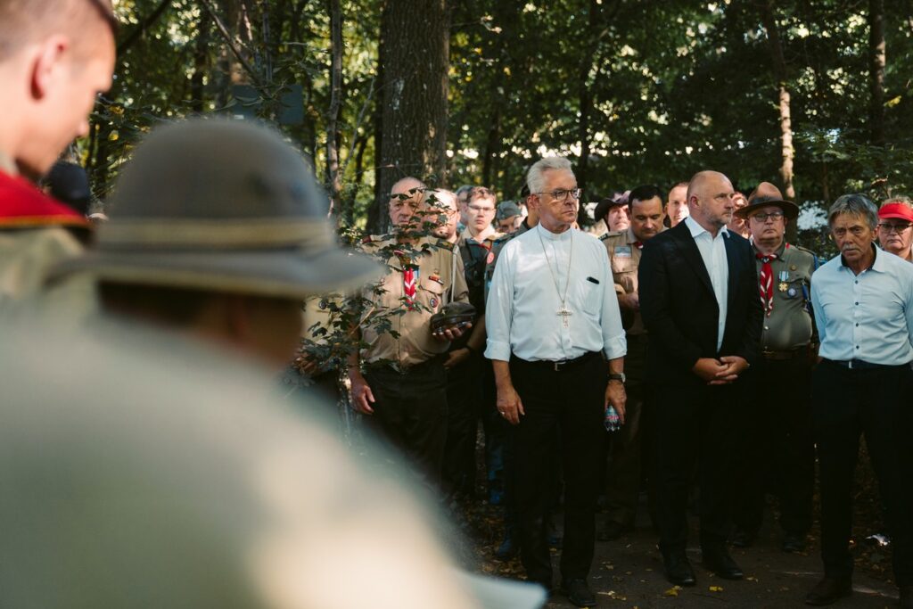 Commemoriations in Dachau, photo by Józef Fifin