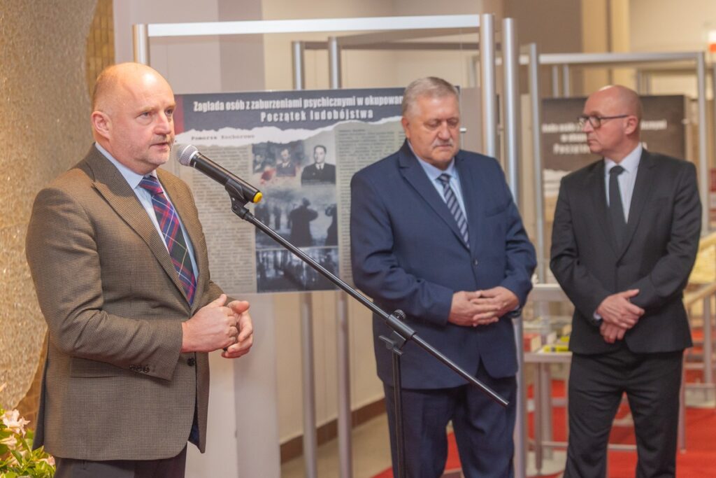 Wernisaż wystawy „Zagłada chorych psychicznie podczas II wojny światowej w okupowanej Polsce. Początek ludobójstwa”, fot. Mikołaj Kuras dla UMWKP