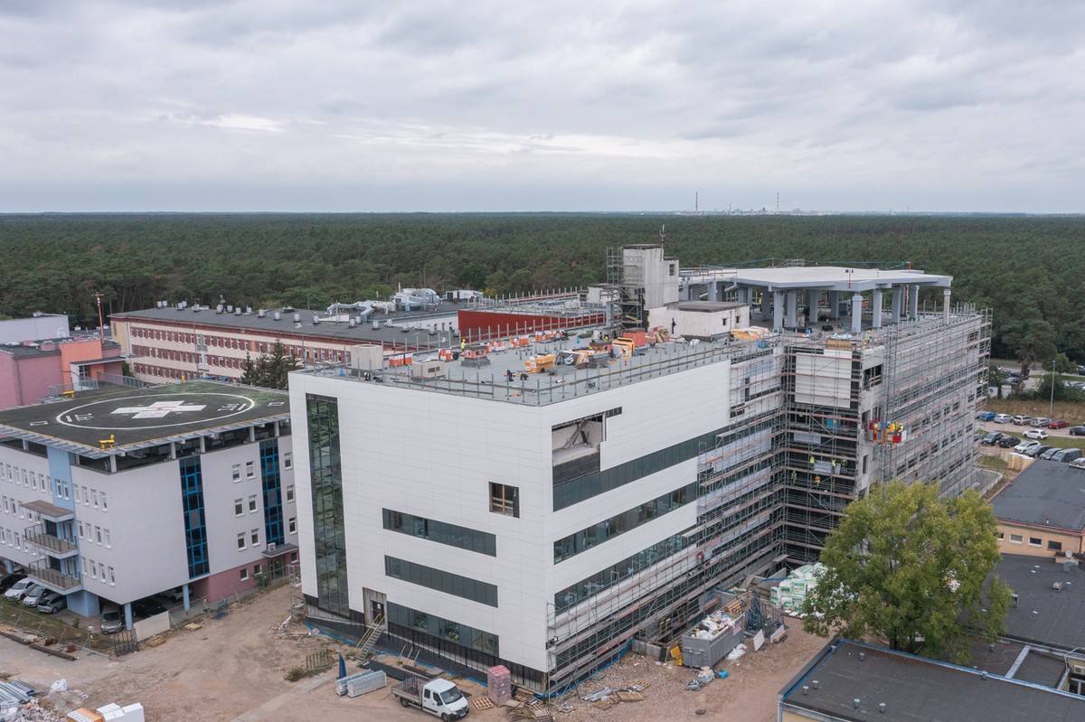 Construction of the Regional Specialist Hospital in Włocławek, photo by Mikołaj Kuras for the UMWKP