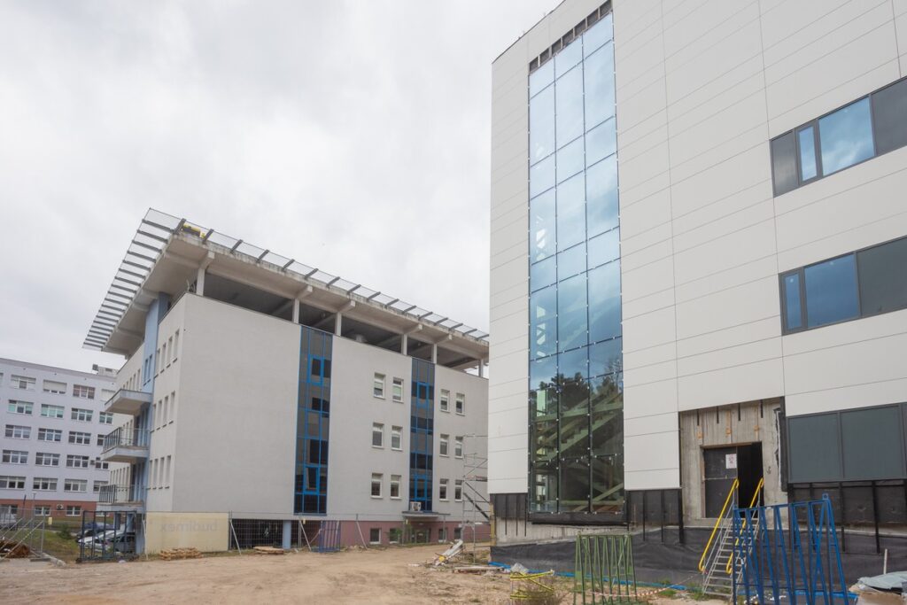Budowa Wojewódzkiego Szpitala Specjalistycznego we Włocławku, fot. Mikołaj Kuras dla UMWKP Construction of the Regional Specialist Hospital in Włocławek, photo by Mikołaj Kuras for the UMWKP
