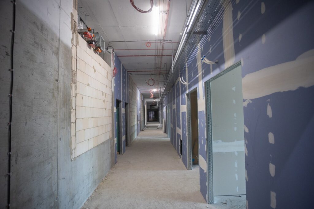 Budowa Wojewódzkiego Szpitala Specjalistycznego we Włocławku, fot. Mikołaj Kuras dla UMWKP Construction of the Regional Specialist Hospital in Włocławek, photo by Mikołaj Kuras for the UMWKP