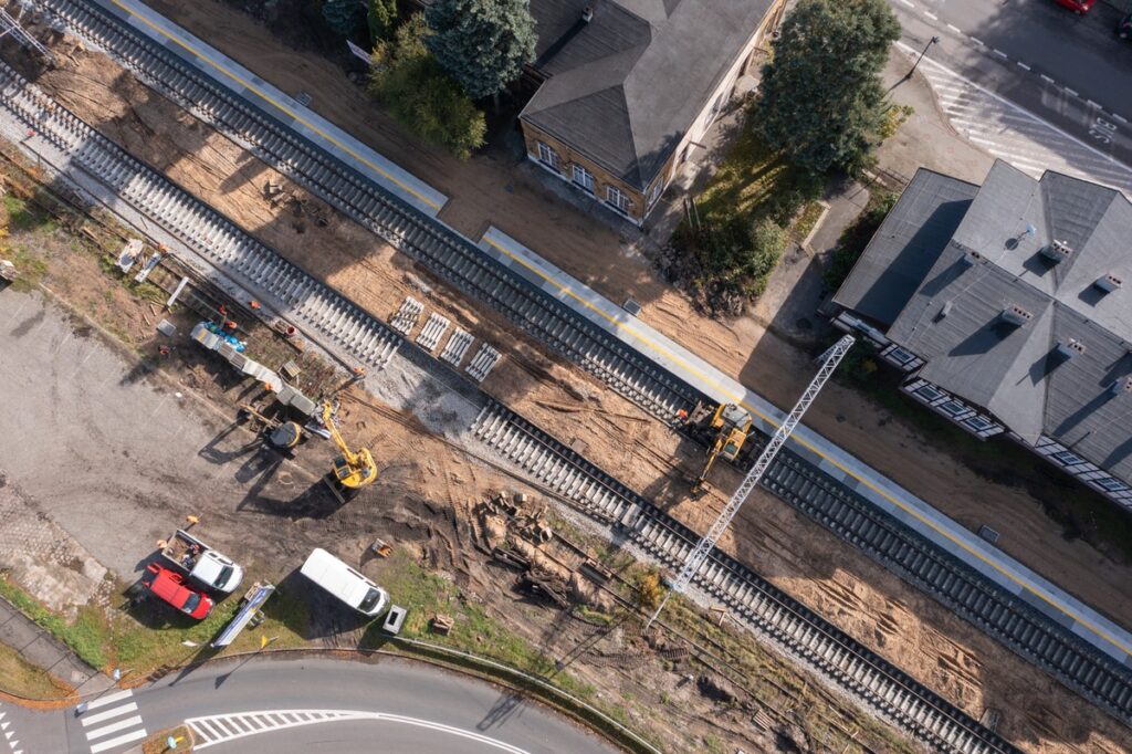 Remont linii kolejowej nr 245, fot. Mikołaj Kuras dla UMWKP