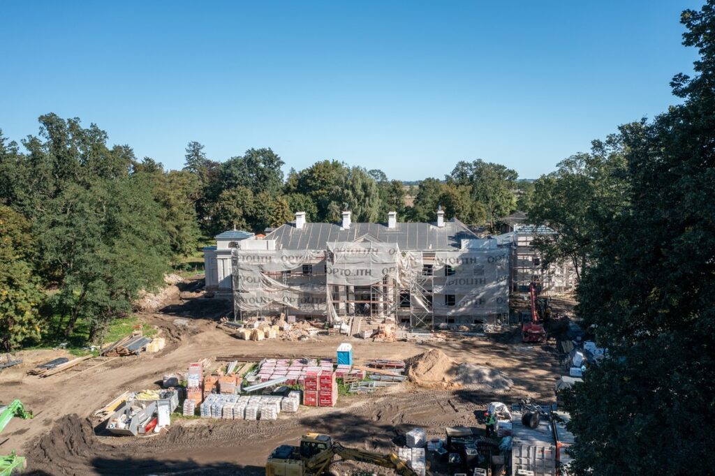 Rewitalizacja zespołu pałacowego w Nawrze, fot. Kujawsko-Pomorskie Centrum Dziedzictwa