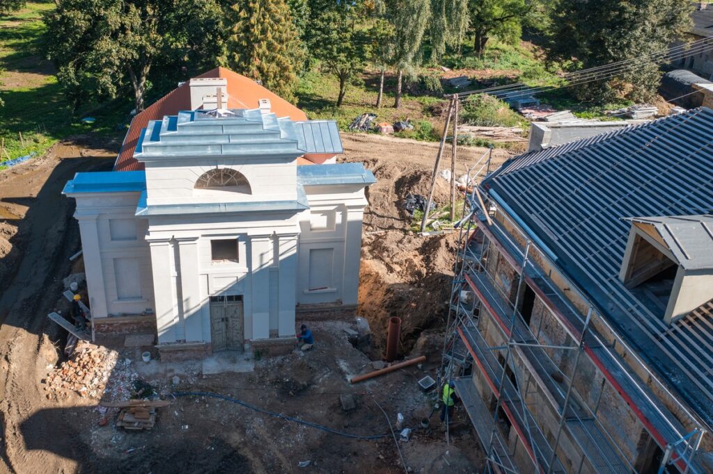 Rewitalizacja zespołu pałacowego w Nawrze, fot. Kujawsko-Pomorskie Centrum Dziedzictwa