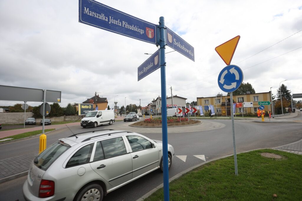 Opening of the roundabout in Golub-Dobrzyń, photo by Mikołaj Kuras for UMWKP