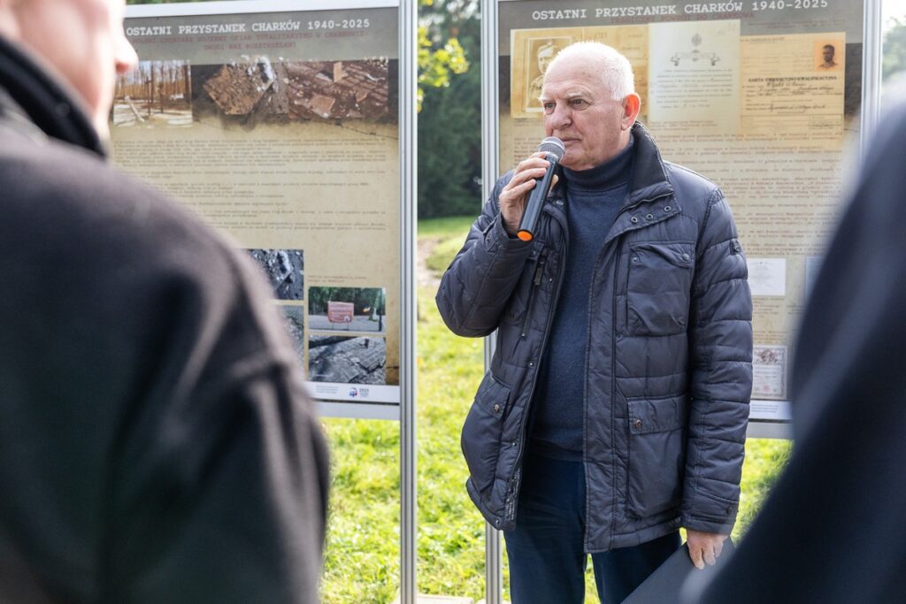 Opening of the outdoor exhibition “Last Stop Kharkiv 1940–2025”, photo by Szymon Zdziebło / tarantoga.pl for UMWKP