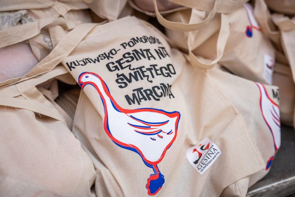 Odbiór gęsich tuszek w Toruniu, fot. Szymon Zdziebło/tarantoga.pl dla UMWKP