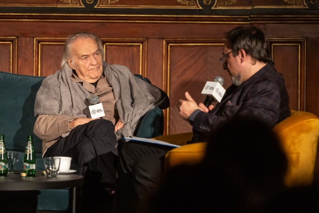Spotkanie z Jerzym Skolimowskim i Janem Komasą, Dwór Artusa w Toruniu, 26.01.25, fot. Szymon Zdziebło/tarantoga dla UMWKP