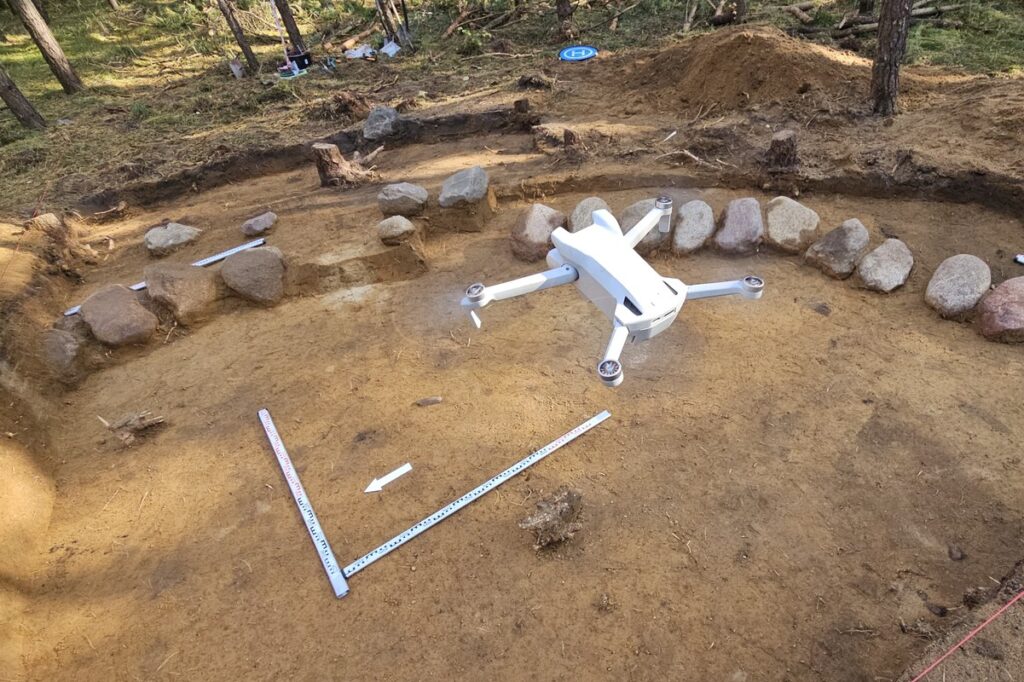 Bronze Age burial mound discovered in the Wda Landscape Park. Photo: WPK
