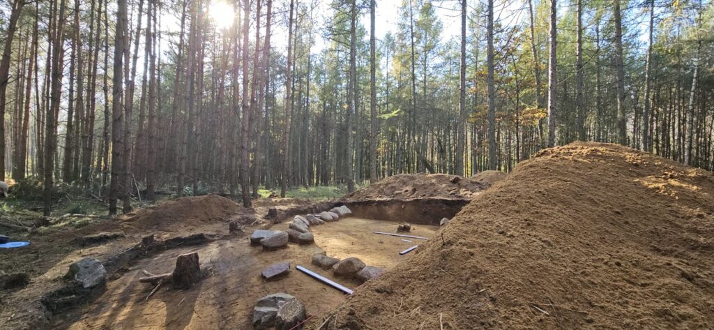 Bronze Age burial mound discovered in the Wda Landscape Park. Photo: WPK