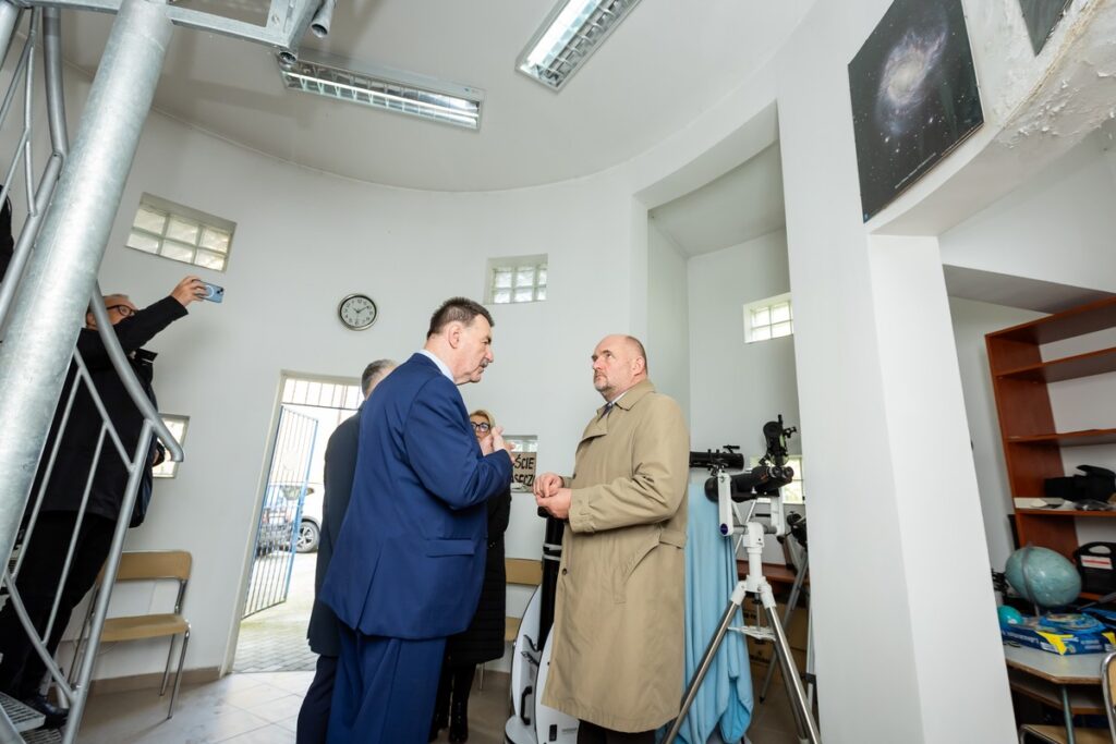 Visit to the astrobase in Żnin, photo by Tomasz Czachorowski/eventphoto.com.pl for the UMWKP