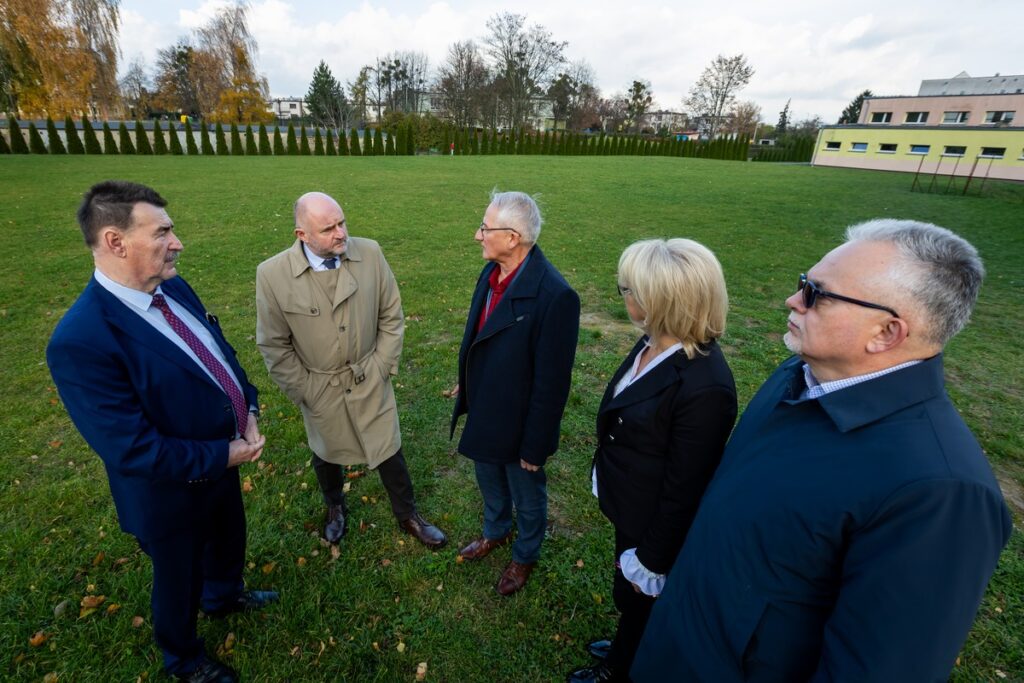 Visit to the investment site at the Technical School Complex in Żnin, photo by Tomasz Czachorowski/eventphoto.com.pl for the UMWKP