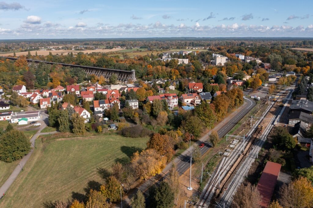 Remont linii kolejowej Aleksandrów Kujawski – Ciechocinek, fot. Mikołaj Kuras dla UMWKP