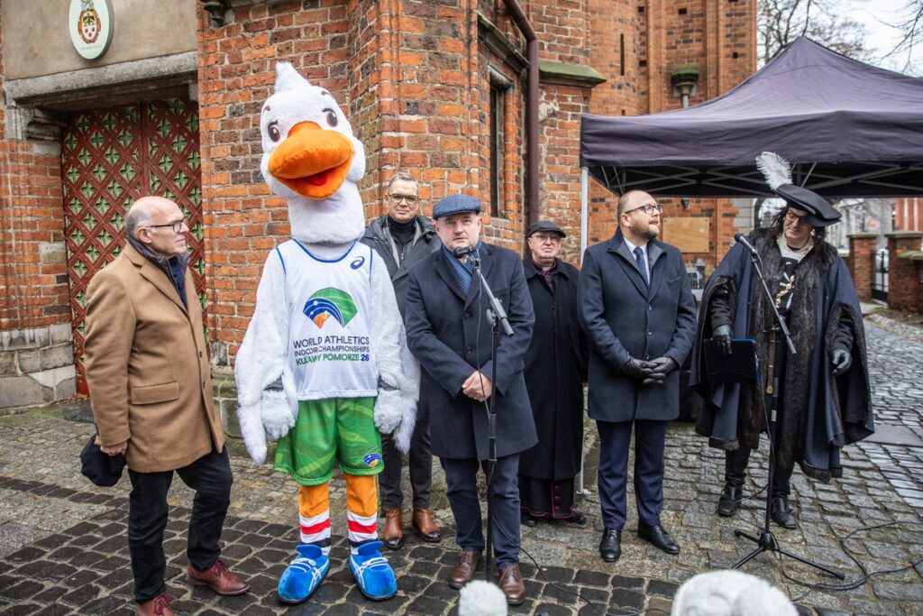 Uroczystość z okazji rozpoczęcia odliczania stu dni do Halowych Mistrzostw Świata Kujawy Pomorze 26, fot. Andrzej Goiński/UMWKP