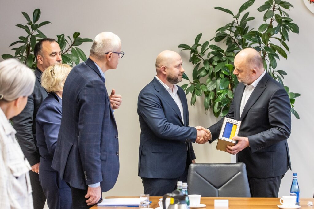 Spotkanie z delegacją z Obwodu Chmielnickiego, fot. Andrzej Goiński/UMWKP