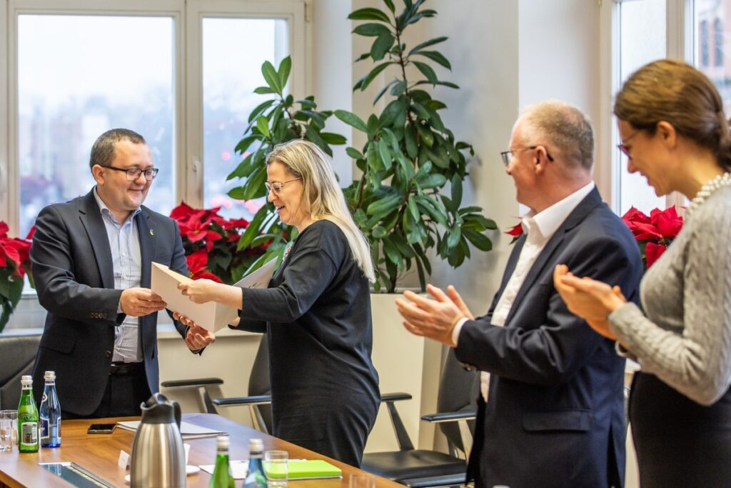 Spotkanie z delegacją z Obwodu Chmielnickiego, fot. Andrzej Goiński/UMWKP