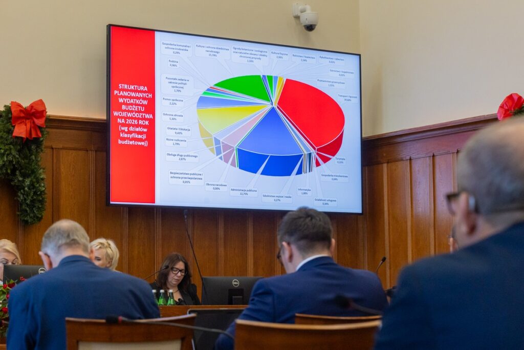 Budget session of the Regional Parliament, 19 December 2025, photo by Mikołaj Kuras for UMWKP
