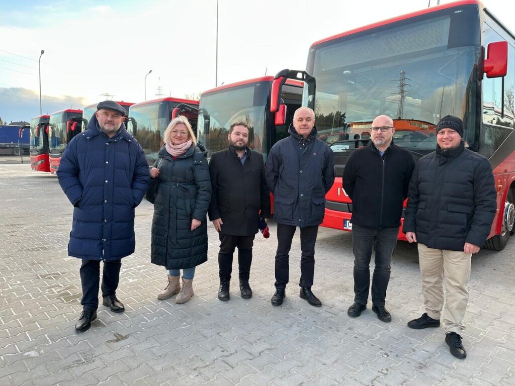 The reception of modern buses by Marshal Piotr Całbecki in Włocławek, photo by Dawid Tłuchowski