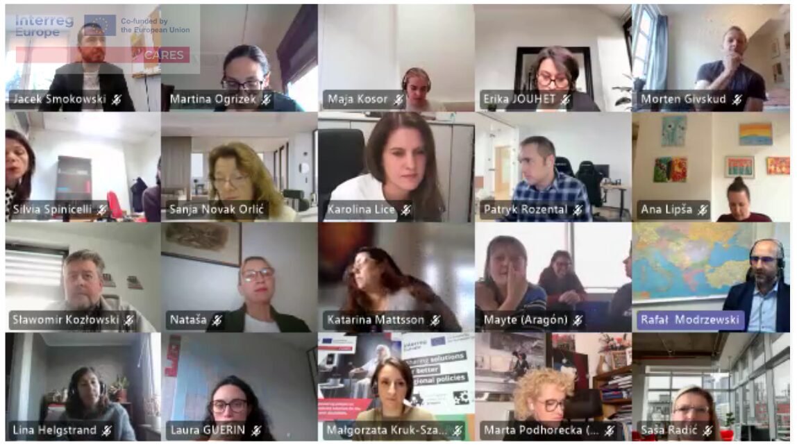 Zrzut z ekranu ze spotkania