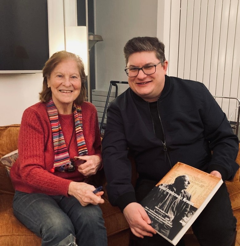 Bohater wywiadu i Rita Gombrowicz podczas spotkania w Paryżu, fot. z arch. prywatnego Michała Dobrzyńskiego