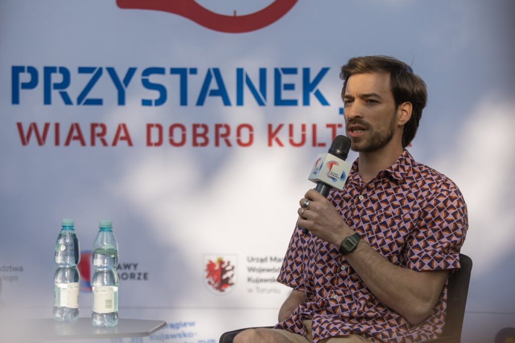 Janek Mela at Przystanek JP2, photo by Mikołaj Kuras for UMWKP