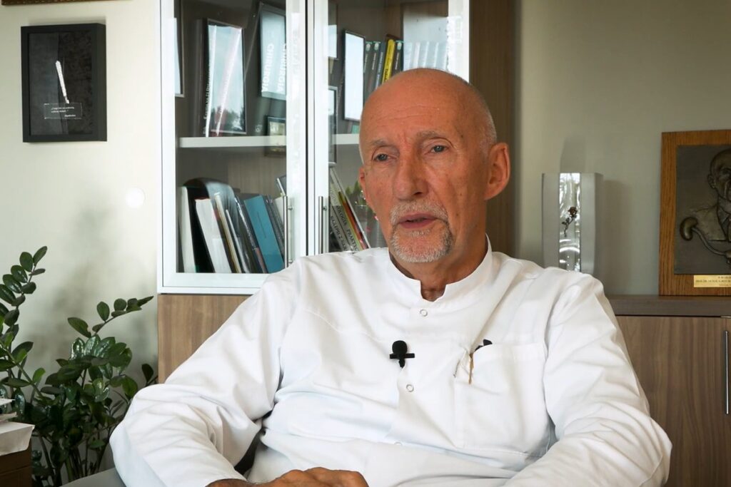 prof. Marek Jackowski, kadr z filmu