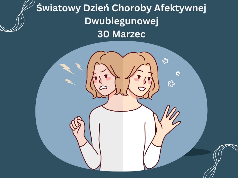 Grafika - Światowy Dzień Choroby Afektywnej Dwubiegunowe, 30 marca