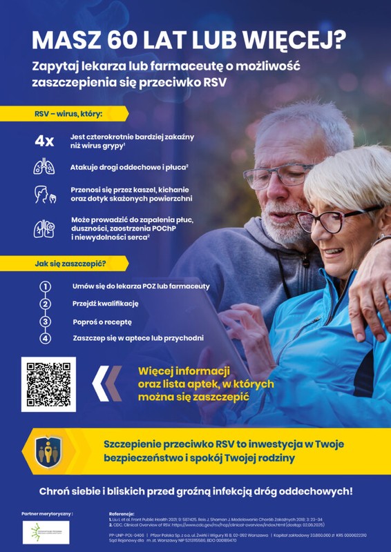 Plakat - szczepienia przeciwko RSV