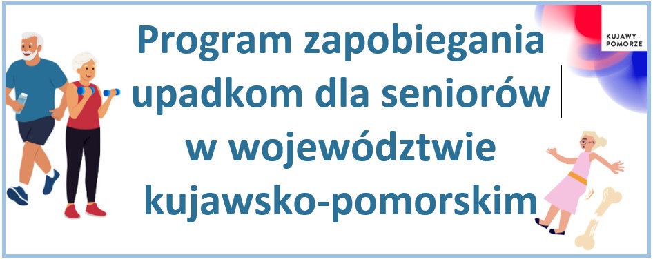 Grafika - Program zapobiegania upadkom dla seniorów w województwie kujawsko-pomorskim