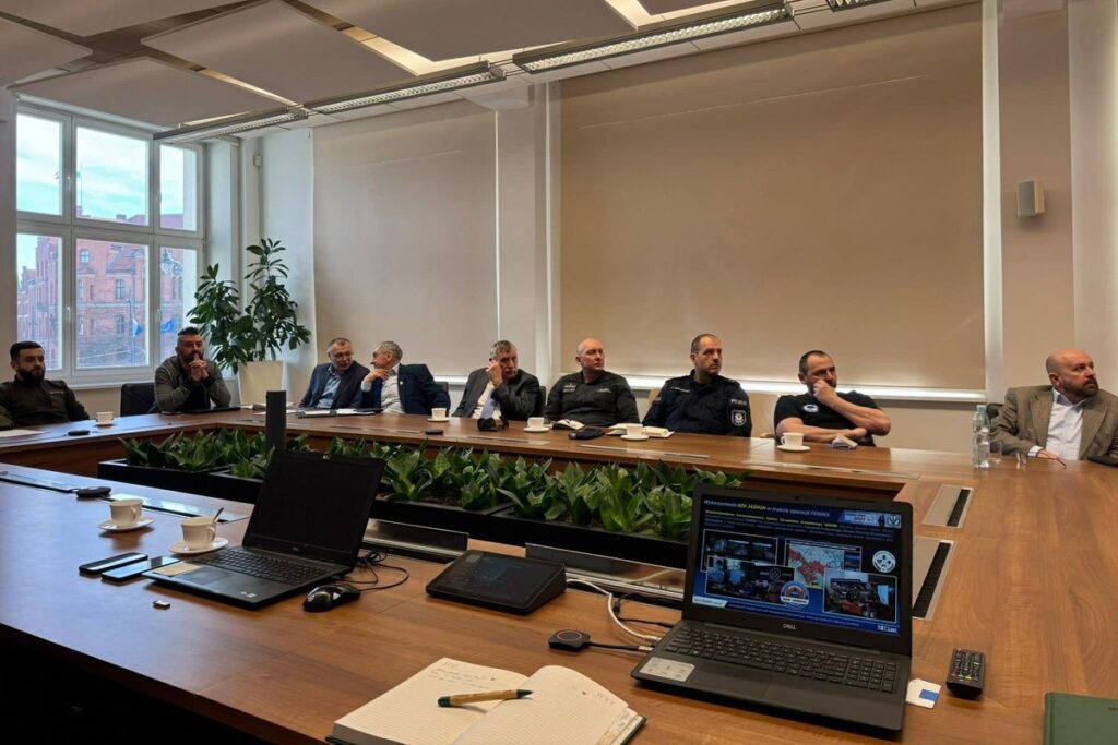 Członkowie zespołu koordynatorów bezpilotowych statków powietrznych, Fot. Jędrzej Styś