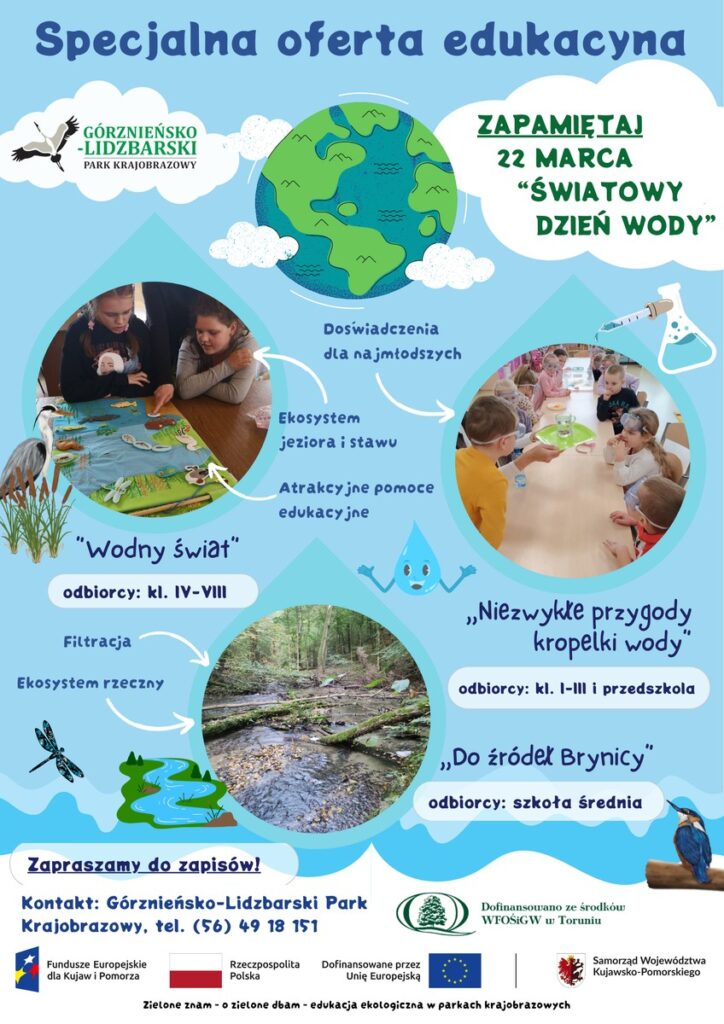 Plakat z ofertą edukacyjną GLPK