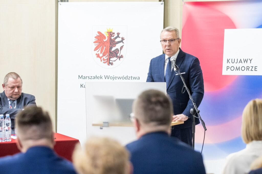 Konferencja ws. budowy drogi S15, fot. Andrzej Goiński/UMWKP