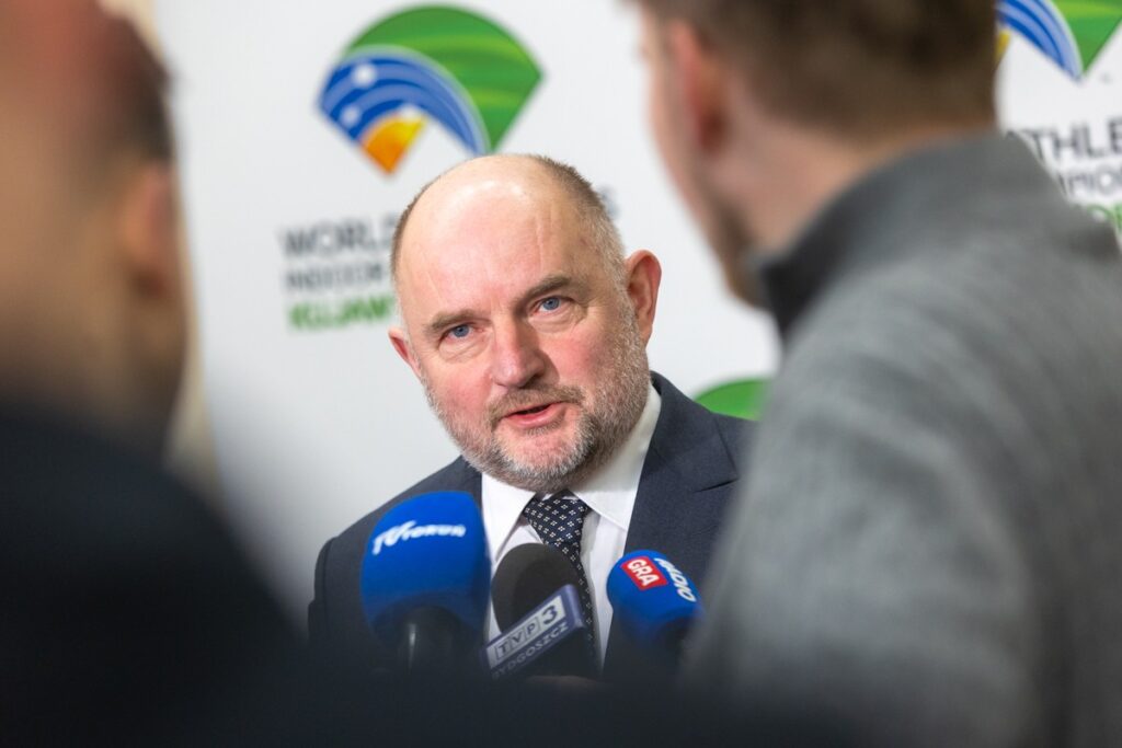 Konferencja ws. 50 dni do Halowych Mistrzostw Świata Kujawy Pomorze 26, fot. Mikołaj Kuras dla UMWKP