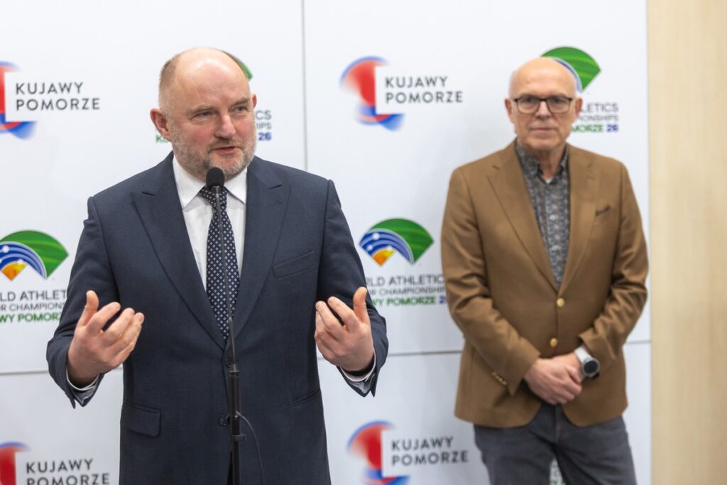 Konferencja ws. 50 dni do Halowych Mistrzostw Świata Kujawy Pomorze 26, fot. Mikołaj Kuras dla UMWKP