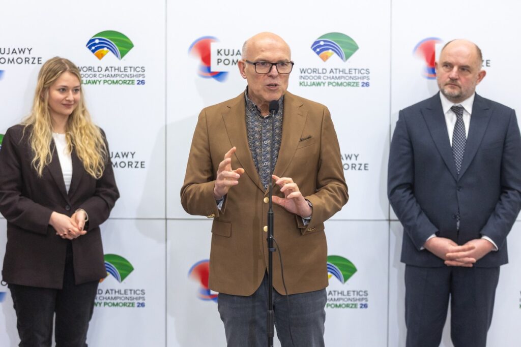 Konferencja ws. 50 dni do Halowych Mistrzostw Świata Kujawy Pomorze 26, fot. Mikołaj Kuras dla UMWKP