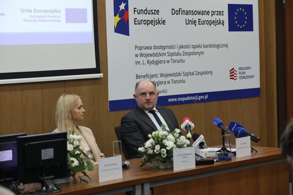 Minister zdrowia Jolanta Sobierańska-Grenda odwiedza WSZ w Toruniu, fot. Mikołaj Kuras dla UMWKP