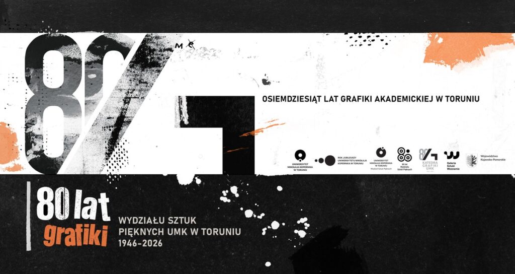 Baner 80 lat grafiki akademickiej w Toruniu
