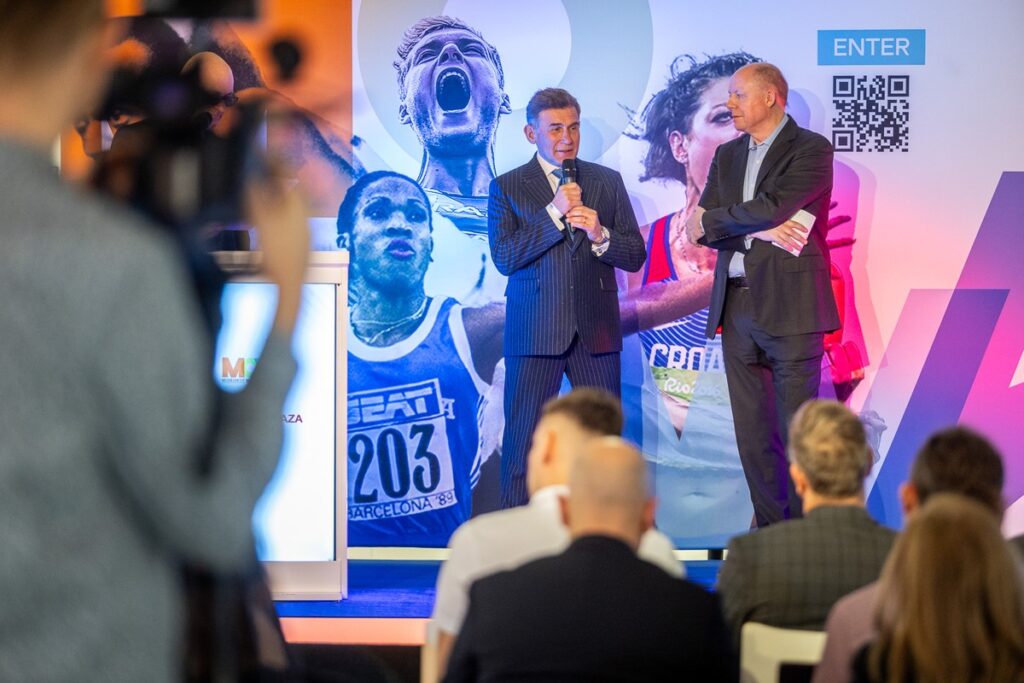 Otwarcie wystawy przygotowanej przez Museum of World Athletics, fot. Szymon Zdziebło/tarantoga.pl dla UMWKP