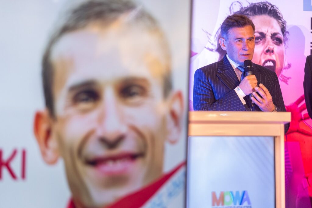 Otwarcie wystawy przygotowanej przez Museum of World Athletics, fot. Szymon Zdziebło/tarantoga.pl dla UMWKP