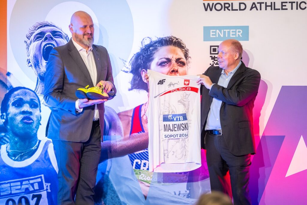 Otwarcie wystawy przygotowanej przez Museum of World Athletics, fot. Szymon Zdziebło/tarantoga.pl dla UMWKP