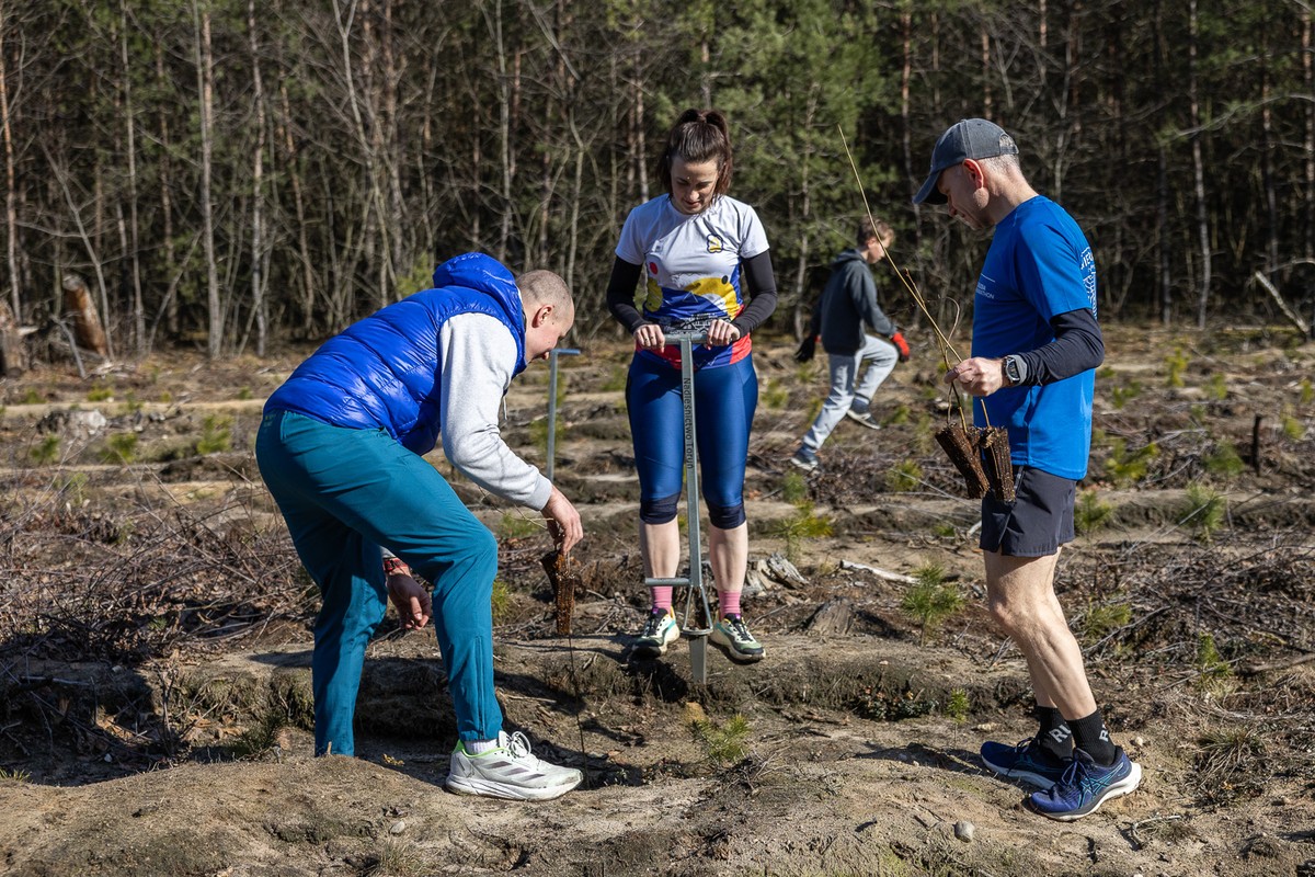 Akcja sadzenia drzew na toruńskiej Barbarce, fot. Szymon Zdziebło/tarantoga.pl dla UMWKP
