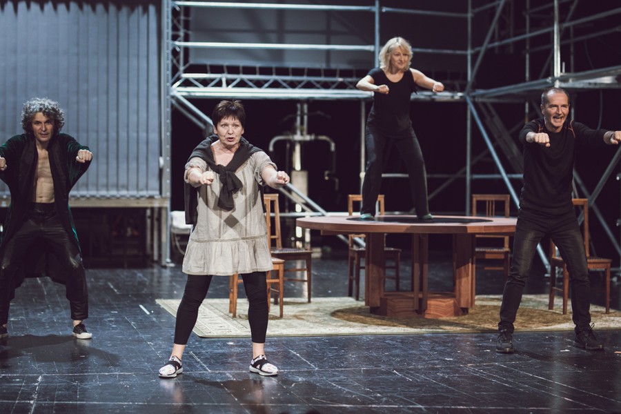 05.12.2017, Próba spektaklu „Tango” w Teatrze im. Wiliama Horzycy w Toruniu, fot. Andrzej Goiński