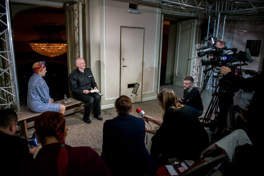 8.03.2018 – Próba medialna do spektaklu „Józef i Maria” w Teatrze im. Wilama Horzycy w Toruniu, fot. Łukasz Piecyk