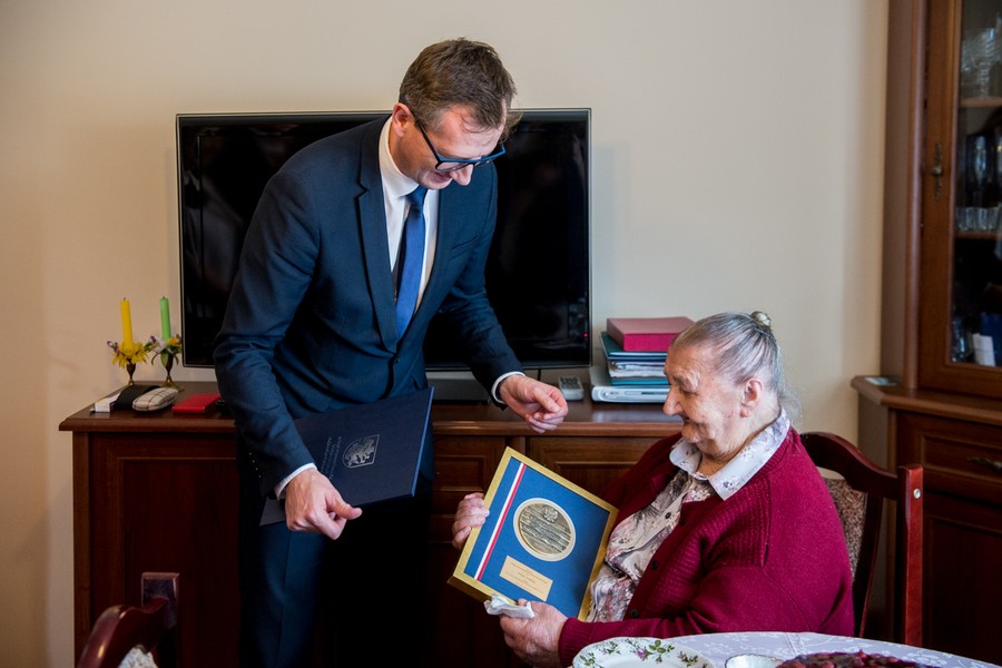 Wizyta wicemarszałka Dariusza Kurzawy u Pelagii Szuflady, fot. Łukasz Piecyk