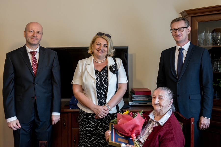 Wizyta wicemarszałka Dariusza Kurzawy u Pelagii Szuflady, fot. Łukasz Piecyk