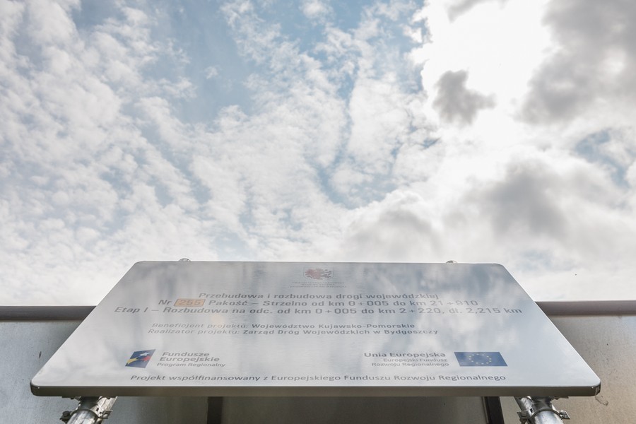 Rozpoczęcie przebudowy drogi wojewódzkiej nr 255 w Pakości, fot. Łukasz Piecyk